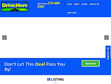 Tablet Screenshot of drivehere.com